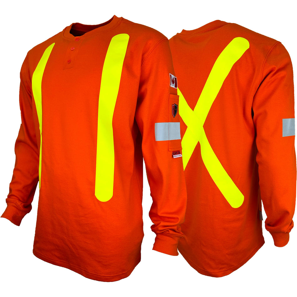 Atlas Guardian® FR/AR OHSA Hi Vis Henley Shirt